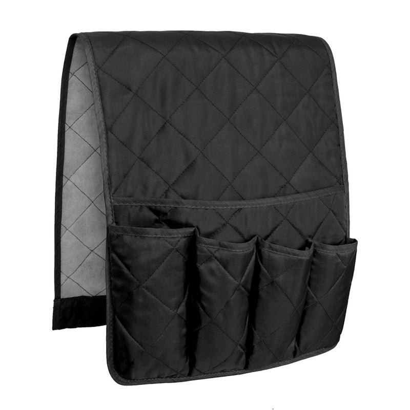 MDSTOP 5 Pockets Remote Control Holder, Magazine Rack, Space Saver Organizer, Draped Over Sofa, Couch, Recliner Armrest - Image 5